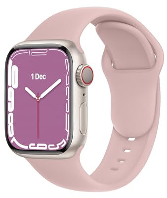 DONEGANI C1B para Correa Apple Watch Se Ultra 2 40mm 44mm 46mm 42mm 45mm 41mm 38mm 49mm Series 10 9 8 7 6 5 4 3 Mujer Hombre Original Pulsera Strap Rosa milenial