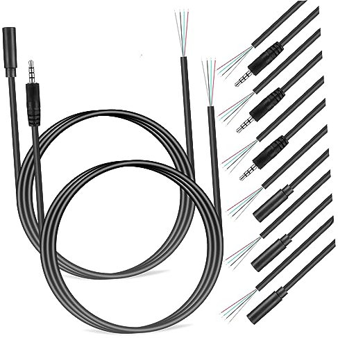 SOIMISS 8 Stück Audio- Ersatz männlich Jack Aux speaker cables lautsprecherkabel audio funkübertragung headphone cable kopfhörerkabel Laptop-Kabel Kabel für digitale Geräte Audiokabel PVC