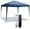 Bonnlo Carpa Plegable de 3x3m, UPF 50+, Las pergolas de jardín Impermeables y el Gazebo Son adecuados para usos Exteriores, como Camping, Festivales, Playa y Patios (Azul sin 4 Laterales)