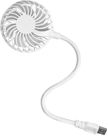 Huayeex USB Tragbarer Ventilator,Wiederaufladbarer Leiser Persönlicher Tischventilator - Persönlicher Kühler mit flexibler Halterung für Büro Schlafzimmer Camping Auto