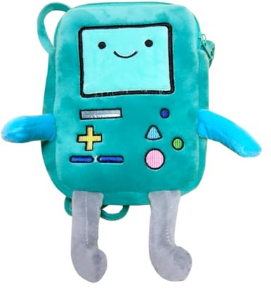 UBBY Adventure Time Grün Segeltuch UmhängetaschenTasche Umhängetaschen mit Großer Kapazität Messenger Taschen mit Multifunktionstaschen für Junge und Mädchen