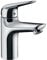 hansgrohe Wasserhahn Novus wassersparende Armatur (Auslauf Höhe 100mm mit CoolStart und Push-Open Ablauf) Chrom
