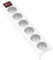 Garza Power - Regleta de 6 enchufes | Sin Cable | con Interruptor | Ladrón múltiple | Protección infatil | Color Blanco