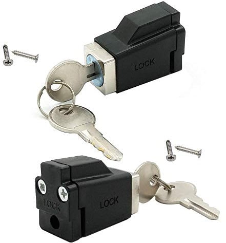 2 Aluminium-Legierung Schloss Fensterriegel Schiebetür für Home Kinder Sicherheit Schlösser mit 2 Schlüssel Hot Sale