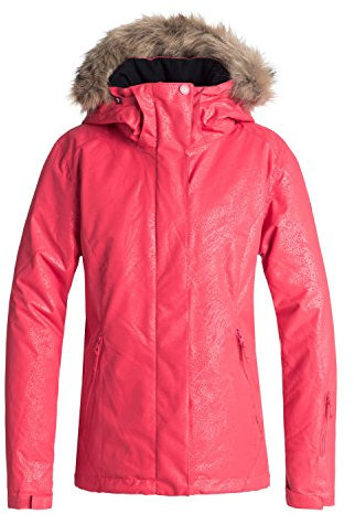 Roxy Damen Jet Ski Solid Snow Jacket, Tea Berry-Kerala Emboss, S