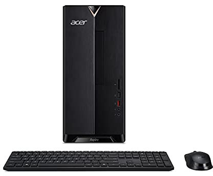 Acer Aspire TC-1660 Desktop PC - (Intel Core i5-11400, 8GB, 2TB HDD, Wireless Keyboard and Mouse, Windows 10, Black)