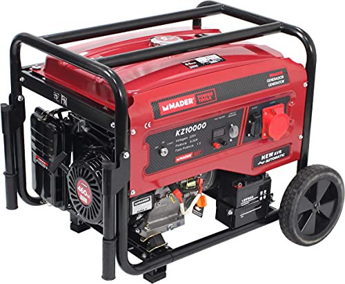 Mader Power Tools 63608 Generador Trifásico con Ruedas, 8.5Kva