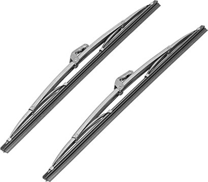 Akozon Wischerblatt Edelstahl, Handscheibenwischer 12 Zoll /30,48cm Wischerblätter Scheibenwischer vorne Automotive Scheibenwischer Schneider Universal für Auto