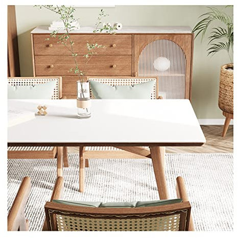 CIEEIN CIEHT PU Tischdecke Tischmatte Schreibtisch Tischunterlage Tischfolie Schutzfolie Tischschutz Matte Wasserdicht Weiß 90 * 160cm