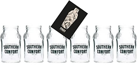 Southern Comfort 6er Set Lynchburg 6X Glas Gläser Bar Cocktail/Marmeladenglas