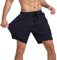 JustSun Kurze Hosen Herren Shorts Sommer Kurz Sporthose Herren Jogginghose Sport Shorts Sweatshorts Trainingshose Laufshorts mit Reissverschluss Blau XL