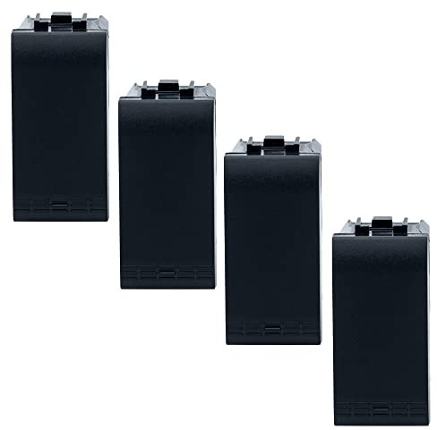 BRATEK - 4 Deviatori compatibili con frutti serie Living - Deviatore elettrico compatibile con deviatore living - Frutti elettrici compatibile deviatore