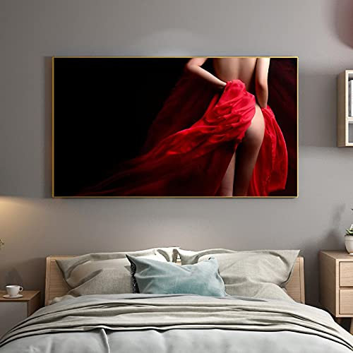 Moderne Hauptdekoration Gemälde Akt Kunst Leinwand Gemälde Sexy Frau Poster Drucke Wandkunst Bilder für Wohnzimmer Dekor 40x80cm Rahmenlos