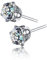 Hoisy 1 Paar Ohrstecker Damen Modeschmuck, Ohrstecker Zirkonia Einfacher Klassiker mit Zirkon Himmelblau Ohrring Set
