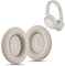 AHG QC45 - Cuscinetti auricolari di ricambio compatibili con cuffie Bose QuietComfort 45 / Bose QC45 con cancellazione del rumore (bianco fumé). Pelle proteica di alta qualità, schiuma spessa ad alta