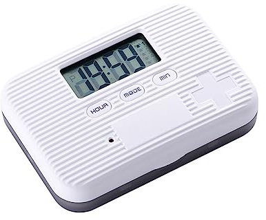 Portapillole Intelligente Elettronico Scatola della Pillola con 6 Scomparti Dispenser Pillola Organizzatore Pillole Giornaliero Portapillole Giornaliero per Anziani e Bambini