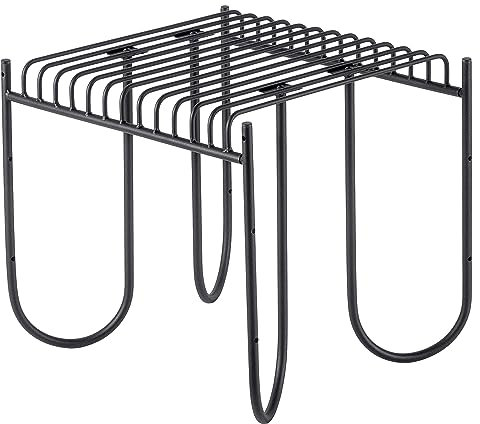 KADAX Moderna panca da giardino, in acciaio verniciato a polvere, panca in sistema modulare, resistente alle intemperie, per giardino, parco, terrazza (50 cm/senza schienale)