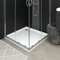 LAPOOH Plato de Ducha, Cabina De Ducha, Borde Plato Ducha, Antideslizante Ducha, Mampara Plato De Ducha, Cuadrado de ABS Negro 90x90 cm