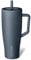BrüMate Era Gobelet isotherme de 1200 ml avec poignée et paille – Gobelet isotherme 100 % étanche avec couvercle et paille – En acier inoxydable – Base adaptée au porte-gobelet – 1200 ml (bleu nuit)