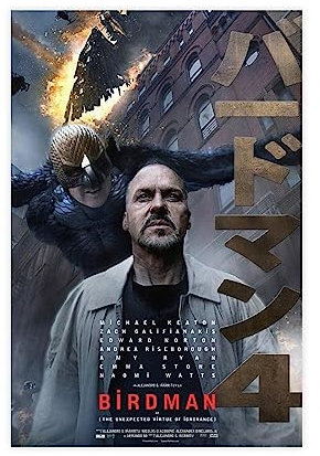 EYEZER Filmposter Birdman, Leinwand-Poster, Wandkunst, Dekordruck, Bild, Gemälde für Wohnzimmer, Schlafzimmer, Dekoration, ungerahmt, 30 x 45 cm