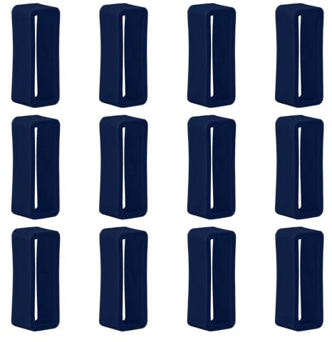 12 Pièces Boucles de Bracelet de Montre pour Honor Band 5i Support de Bracelet de Montre, 16mm Passant de Montre de Sport, Anneau de retenue de Montre,Bleu