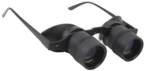 Freihändige Fernglasbrille Zum Angeln, Vogelbeobachtung, Sport, Konzerte – HD-Objektiv, Langlebige Konstruktion, 3 Farbfilter, Einstellbarer Fokus, Tragbar