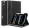 Gexmil Lerder Hülle für iPad Pro 13 2024 Zoll M4 2024 mit Stylus Halter,Protective Stoßfest Echt Leder Smart Folio Cover Einstellbarer Ständer Automatischer Schlaf/Aufwachen rutschfest, Schwarz
