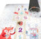 HAMUR HOME Baby Spielmatte Anti-Rutsch Spielteppich Faltbarer Krabbelmatte Kinder BabyTeppich 160x200cm für Kinderzimmer Spielzimmer Waschmaschinen Waschbar Kindermatte (Hopschotch)
