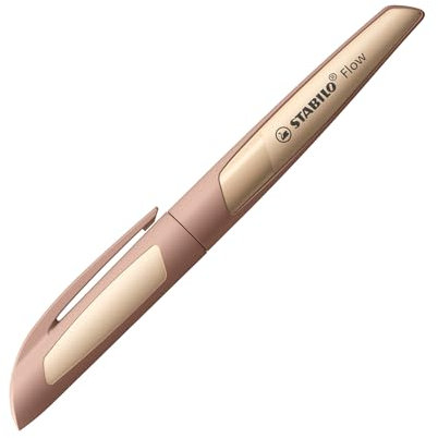 STABILO Fountain Pen Flow - MONOCHROME - Medium Nib - Pack of 1 - Light Brown