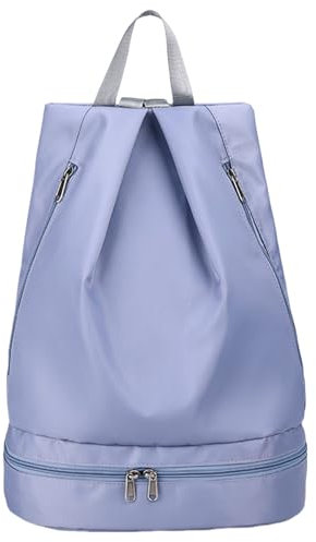 FAVORTALK Drawstring Backpack Waterproof Sports Bags with String Large Capacity Sports Gym Bag with Shoe Compartment for School Beach Holidays Swimming Travel - SKD10323