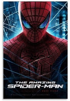 Spiderman-Film- und TV-Drama-Poster, klassische Kunst, Film- und Fernsehstars, Nostalgie, Komödie, Horror, Wanddekoration, Schlafzimmer, Büro, Dekoration, Ölgemälde, Stoffposter, 30 x 45 cm,