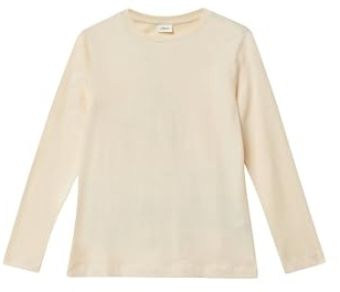 s.Oliver Mädchen Longsleeve im Loose Fit mit Großem Rückenprint T-Shirt Langarm