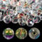 Glass Beads for Suncatchers Beautiful Suncatcher Bead 10mm Sparkle Crystal Beads for Jewelry Making Decorations Bracelets Necklace Crystals Ornaments 96-Faceted Crystal Bead 100 Pcs (Transparent AB)