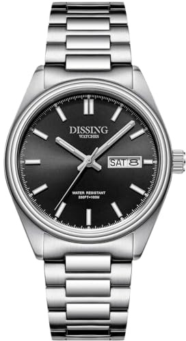 Dissing Handuhr – Armbanduhr Edelstahl – Schlichte Uhr Herren mit Datum – Uhren für Alltag & Büro – Armbanduhren für Herren