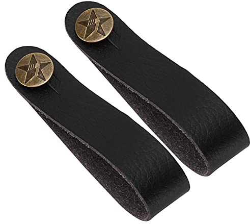 Mtlavish Gitarrenhalsriemen PU Leder Kopfstockband Gitarrengurt Halterung für Akustikgitarre E-Gitarre Ukulele Banjo – Sicherer Gitarren Gurt Strap Tie mit Metall-Schnalle, weiches Schutzmaterial, uni