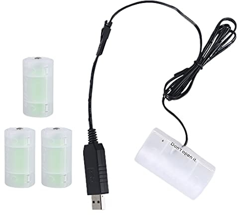USB to D Cell Battery Eliminator Cable for remotes, flashlights, toys and more