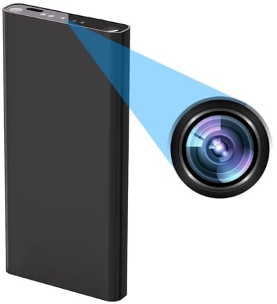 SZFNHHGTE Mini Cámara Espía Oculta 1080P HD, Portátil Batería 10000mAh, Detección de Movimiento, Sin WiFi/App, Vigilancia Hogar, Mascotas y Niñera