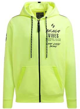 Camp David Herren Kapuzensweatjacke mit Ärmel-Print