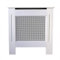 Jack Stonehouse Radiator Cover Traditional Diamond Slat MDF Wood Cabinet, White Mini