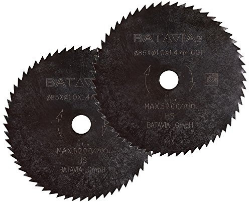 Batavia HSS-Sägeblatt Ø 85 mm - 60 Zähne - 2 Stück - MAXX SAW & XXL SPEED SAW