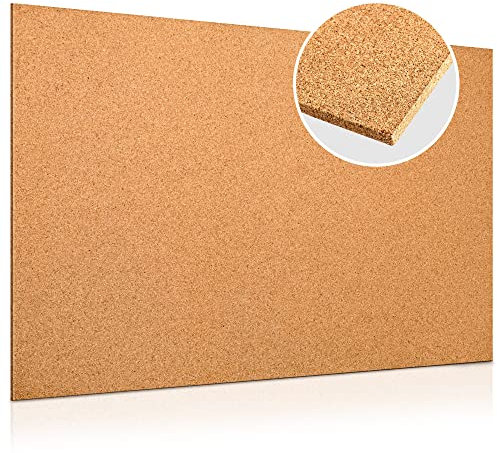 Presskorkplatte | Korkplatte | Pinnwand Kork | 900x600 mm | verschiedene Stärken (Dicke) | 90x60 cm (10 mm Dicke)