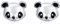 NewL Ohrstecker aus 925er-Sterlingsilber, Tier-Kollektion, niedlicher Panda, für Damen, Sterlingsilber-Schmuck, Zirkonia, Zirkonia