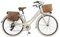 Via Veneto By Canellini. Damen Citybike CTB Vintage Rad Cityrad Fahrrader Bike Aluminium mit Korb Taschen und Klingel Via Veneto Bell Ring (50, Beige)