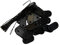 Kit de Fixation Brise-Vue - 26 pastilles + 4m de Fil Noir 1 kit