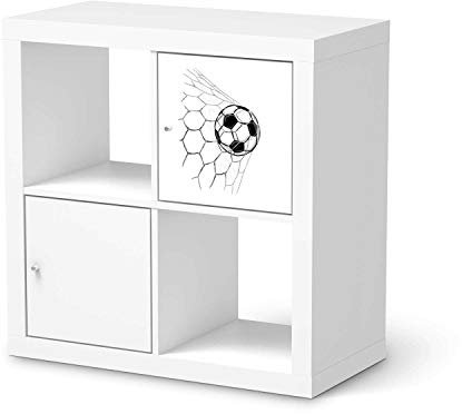 Kinder Möbeltattoo - passend für IKEA Kallax Regal 1 Türe I Hochwertige Baby-Zimmer Deko - Möbeldekoration für Kinder- und Babyzimmer I Design: Eingenetzt