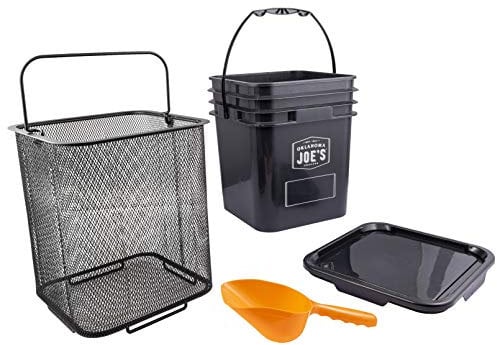 Oklahoma Joe's 5159038W01 Pellet-Eimer-Set, Schwarz
