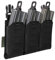 WARRIOR - A.S. was Laser Cut Detachable Triple 5.56 Mag Pouch, Schwarz