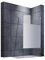 SONNI Paroi de douche 110 x 200 cm Partiellement satinée Walk dans paroi de douche avec stabilisateur réglable (70-120 cm)