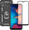 Yiakeng Hülle für Samsung Galaxy A20e, Samsung A20e Hülle, mit Schutzfolie, Stoßfest Schutzhülle Mit Ring Standfunktion Case Cover für Samsung Galaxy A20e (Schwarz)