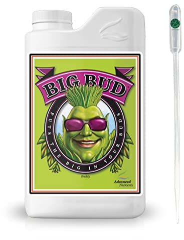 IVORYS-GARDEN Advanced Nutrients Big Bud 250ml Booster liquid Boost Candy Dünger fertilizer Grow Bloom Enhancer Monster Bigbud Kit Blütestimulator Blüten Pflanzen buds light mix Erde Hydro